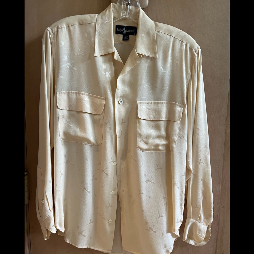 Vintage Ralph Lauren 100% Silk Blouse